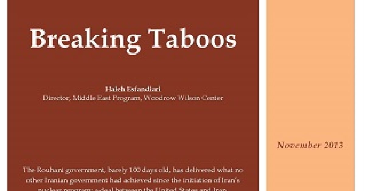 Breaking Taboos Wilson Center